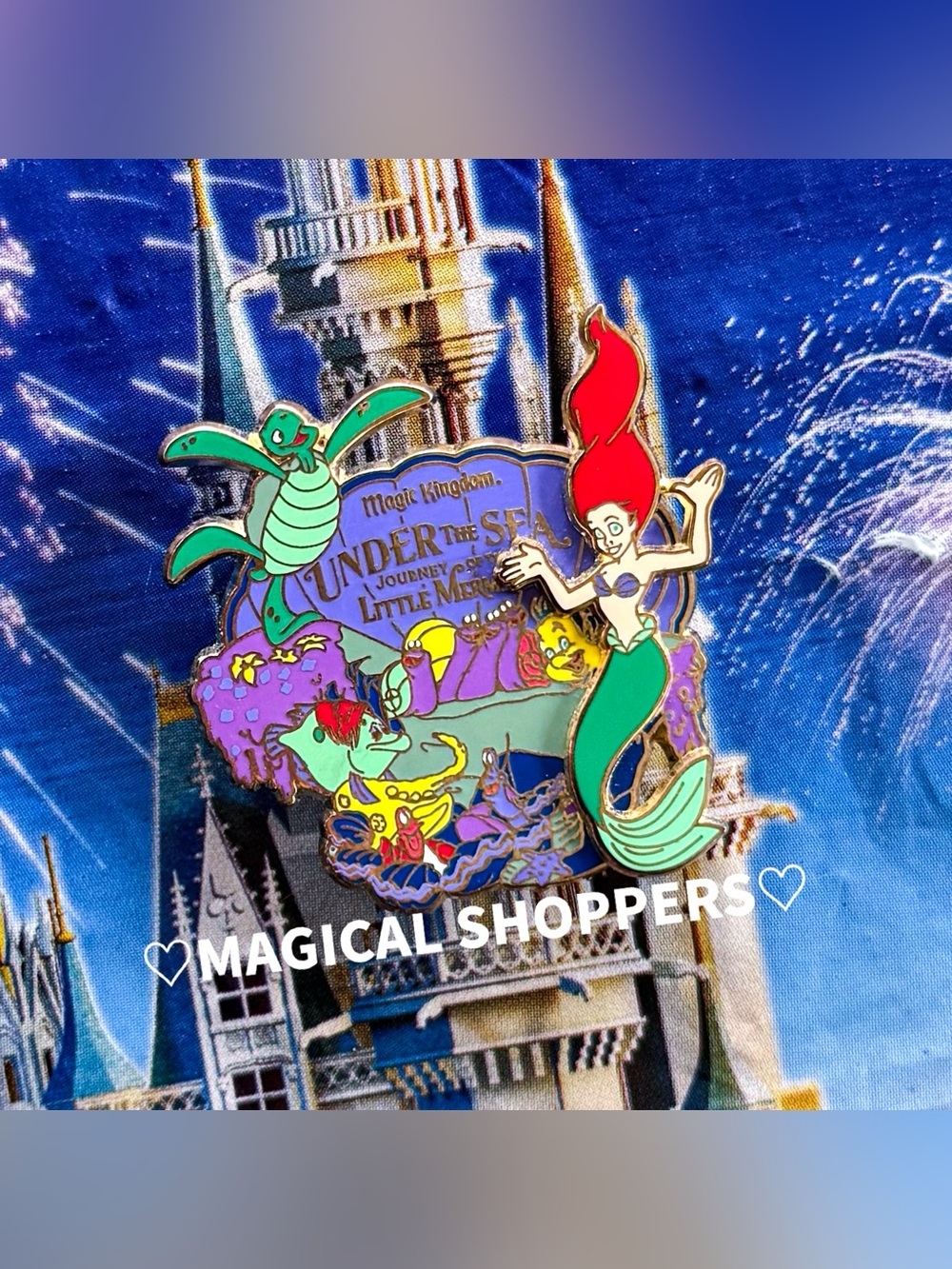 Disney Parks Walt Disney World Under The Seas Journey Of The Little Mermaid Pin